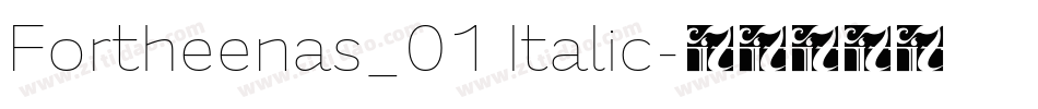 Fortheenas_01 Italic字体转换